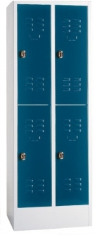 Garderobenschrank mit 2 Fächern 4-abteilig 