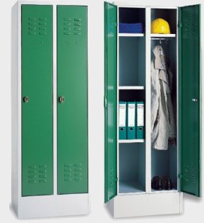 Kleider-Wäsche-Garderobenschrank 4-abteilig 